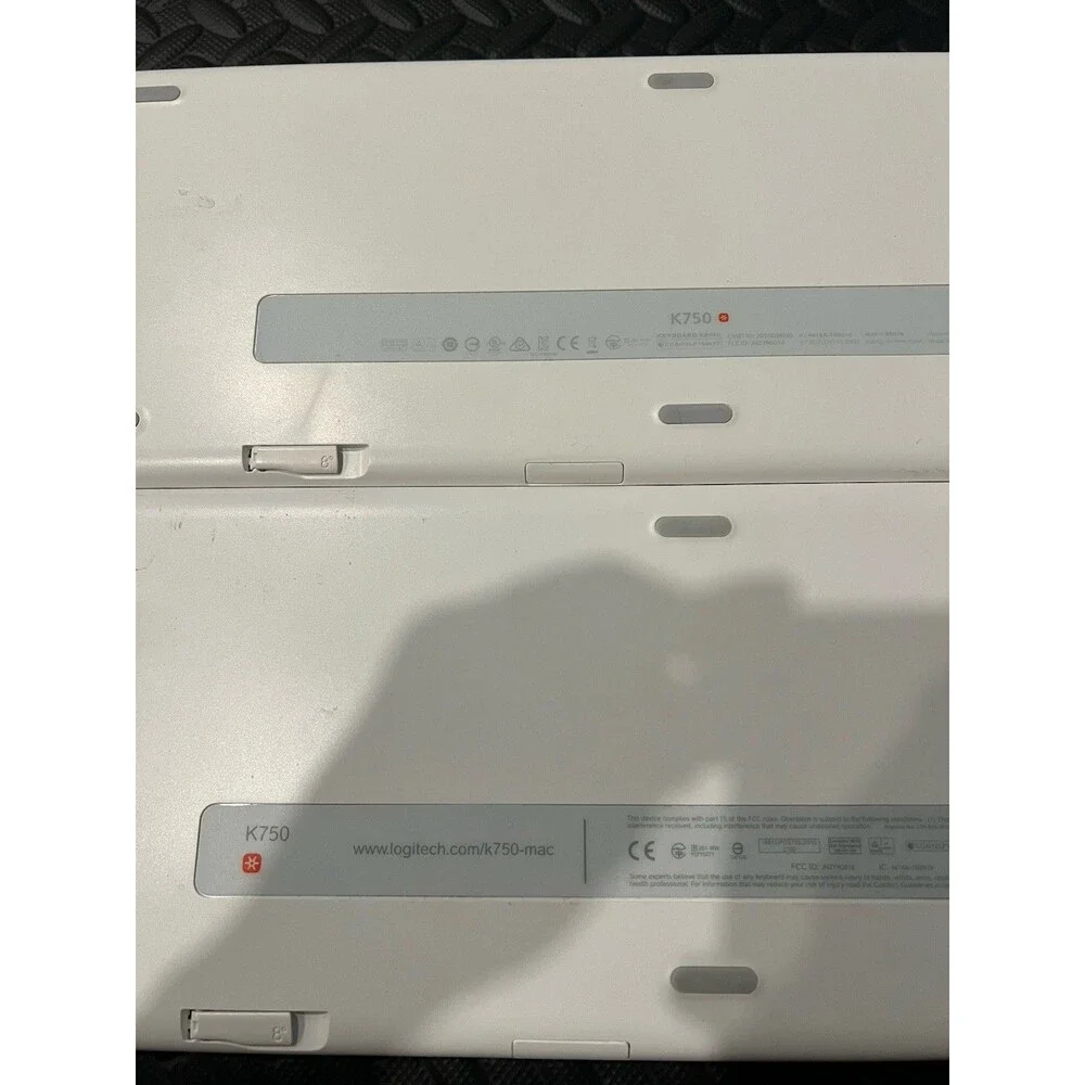 Lot of 2 Logitech K750 Wireless Solar Keyboard - White Mac G915 TKL G413 G515